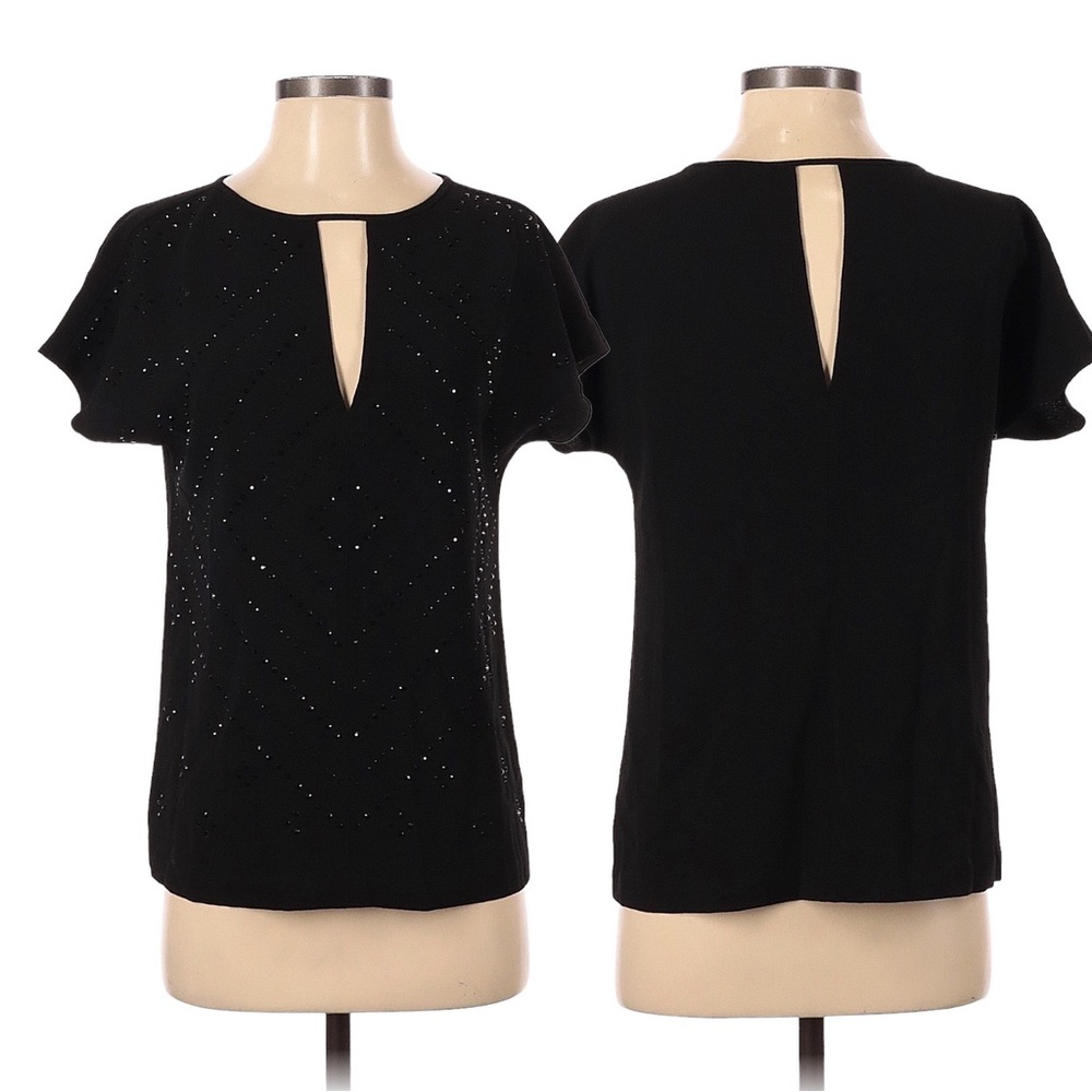 ✧ Black shimmery blouse